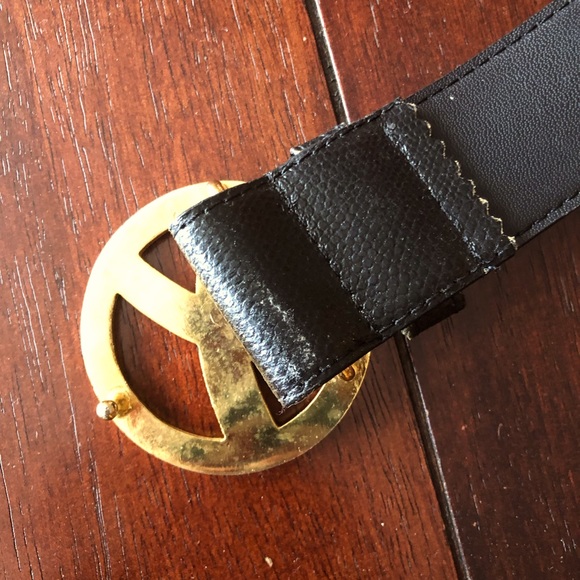 VINTAGE PALOMA PICASSO BLACK LOGO BELT - Picture 5 of 8